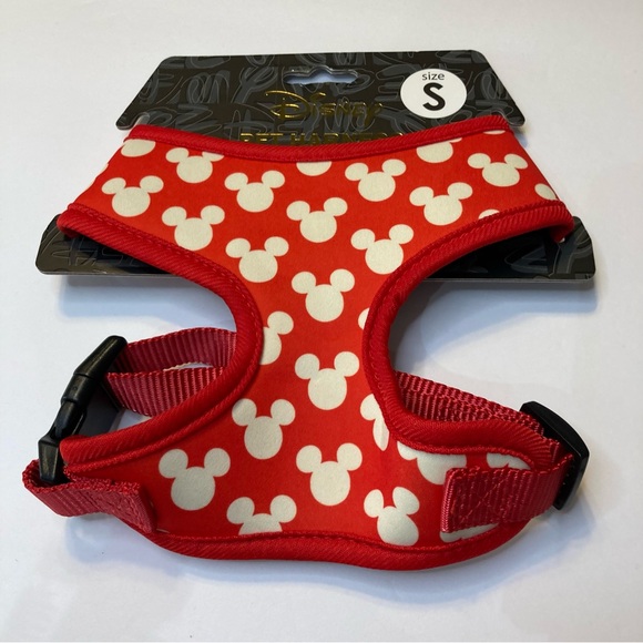 Disney Dog Harness Red with Mickey Heads Size Small - Picture 2 of 6